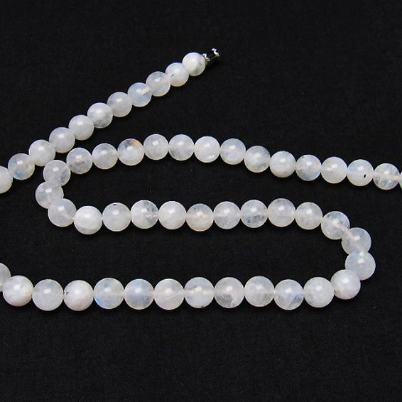 虹入り ムーンストーン ネックレス 7mm [T315-2127]