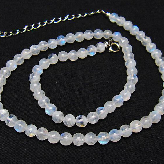 ムーンストーン ネックレス 6mm [T315-2187]