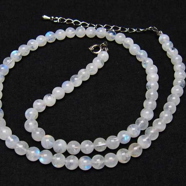 ムーンストーン ネックレス 6mm [T315-2197]