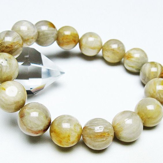 ラビットヘアールチル ブレスレット 13mm [T316-1977]