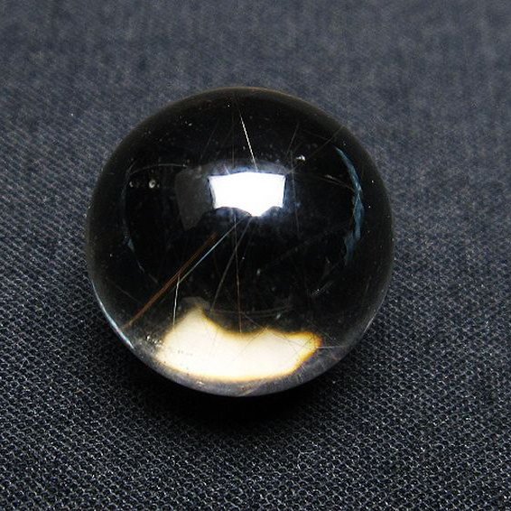 ルチル入り 水晶 丸玉 17mm [T318-4876]