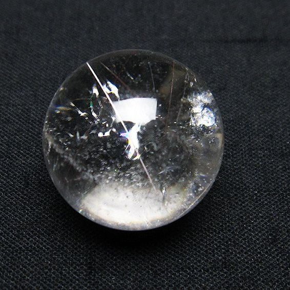 虹入り ルチル入り 水晶 丸玉 18mm [T318-4963]