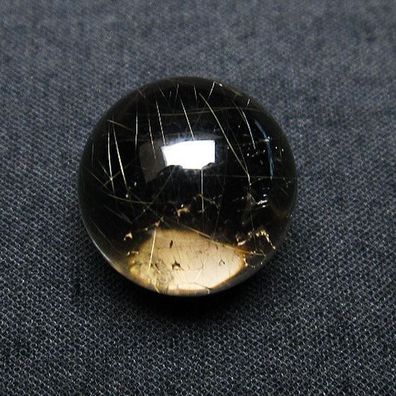 ルチル入り 水晶 丸玉 16mm [T318-5015]