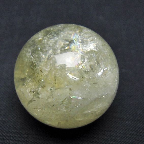 シトリン水晶 丸玉 25mm [t318-6314]