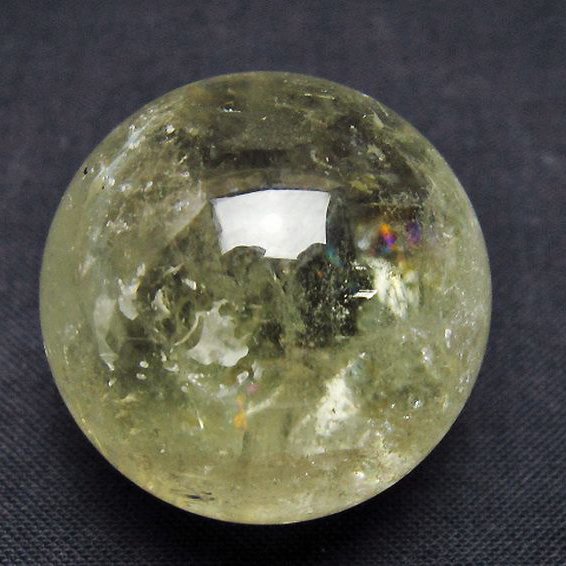 シトリン水晶 丸玉 30mm [t318-6341]