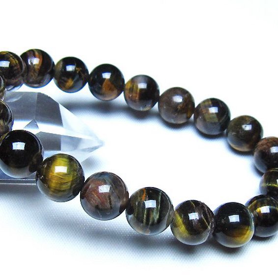 ミックスタイガーアイ ブレスレット 10mm [t32-7427]