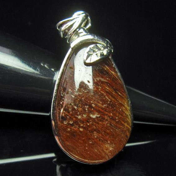 ルチルクォーツ（金針ルチル水晶） ペンダント [T320-2170]