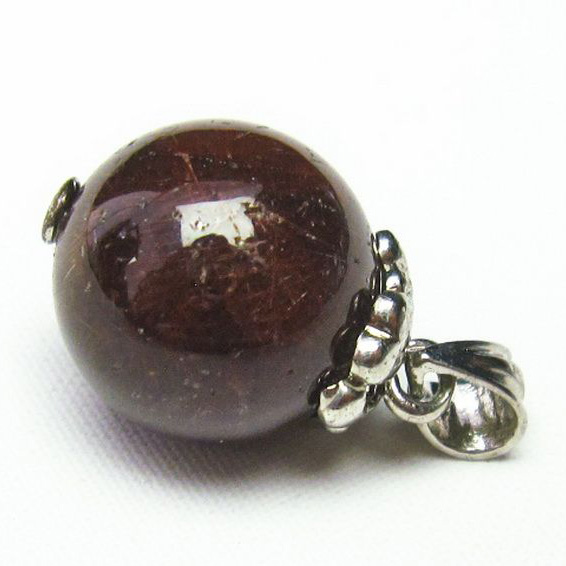 金針ルチル水晶 ペンダント 13mm [T320-2220]