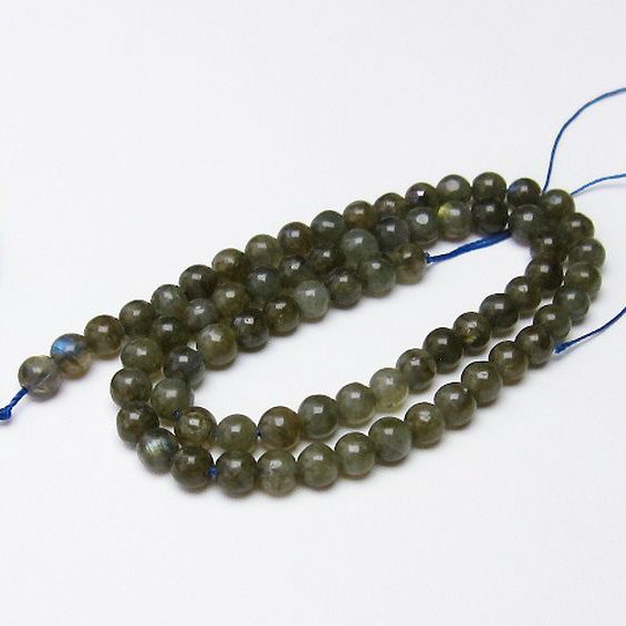 ラブラドライト 一連 6mm ビーズ [t321-1437]
