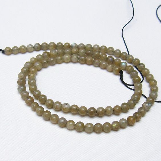 ラブラドライト 一連 4mm ビーズ [t321-1557]