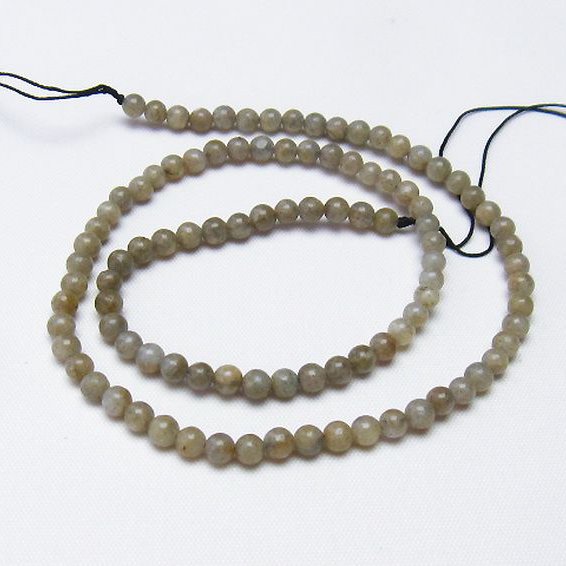 ラブラドライト 一連 4mm ビーズ [t321-1579]