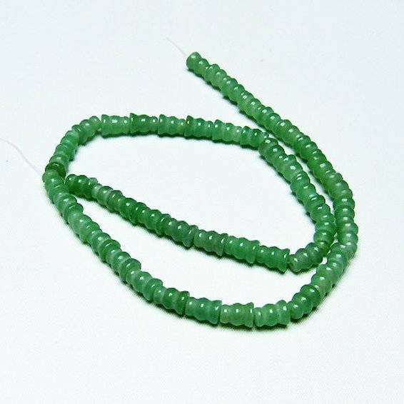 インド翡翠 葫芦 ビーズ 一連 0mm [t322-2693]