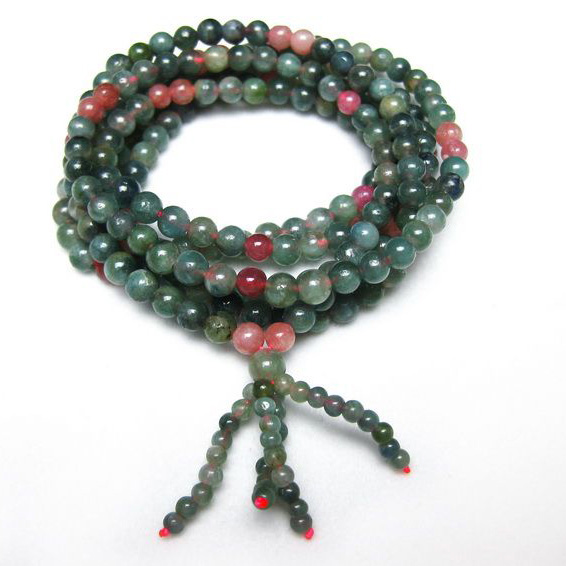 トルマリン3重 ブレスレット  ネックレス 兼用可4mm [T33-9506]