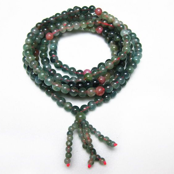 トルマリン3重 ブレスレット  ネックレス 兼用可4mm [T33-9509]