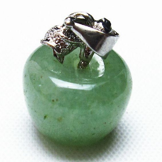 インド翡翠 リンゴ ペンダント [T330-1874]