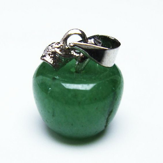 インド翡翠 リンゴ ペンダント [T330-2005]