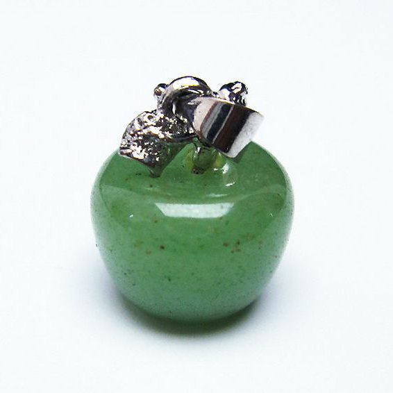 インド翡翠 リンゴ ペンダント [T330-2012]