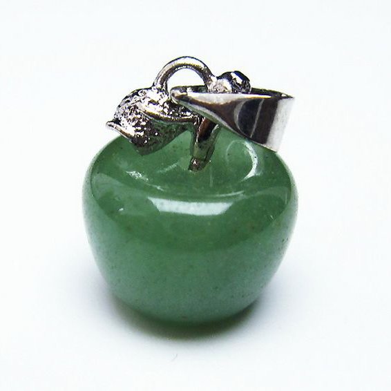 インド翡翠 リンゴ ペンダント [T330-2016]