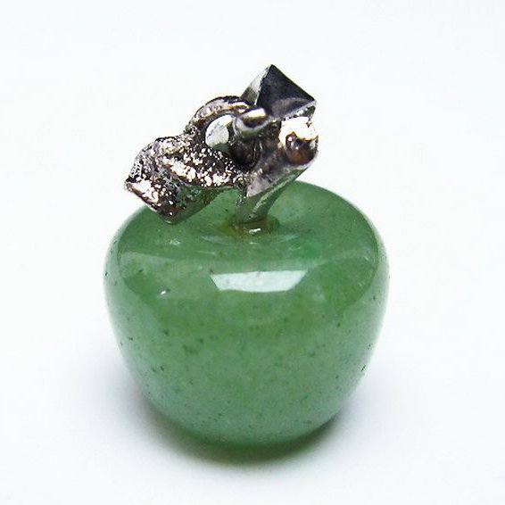 インド翡翠 リンゴ ペンダント [T330-2021]