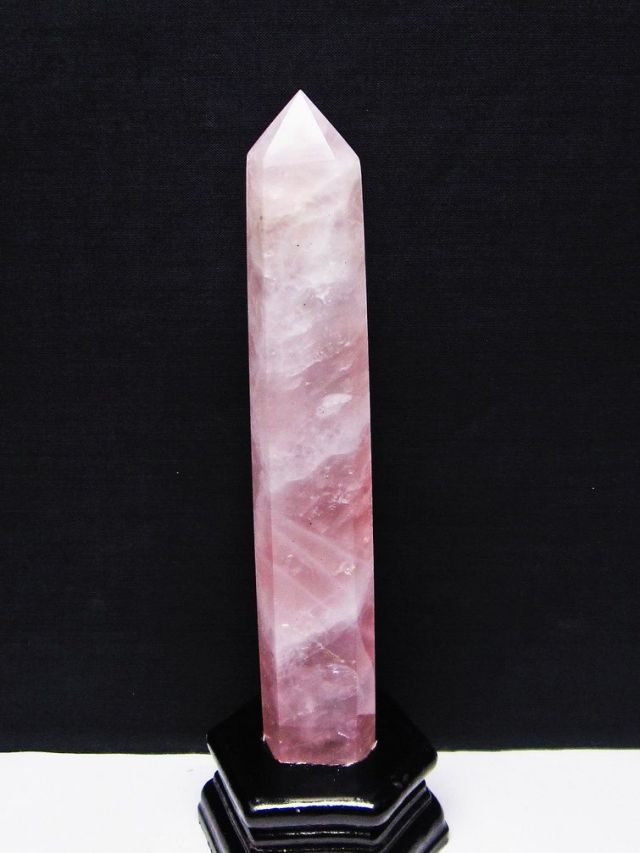 ローズクォーツ 六角柱 [t332-5344]