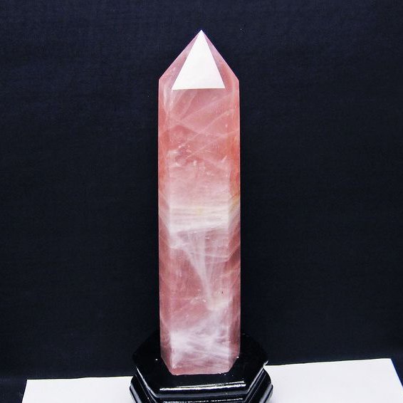 1.2Kg ローズクォーツ 六角柱[T332-5352]