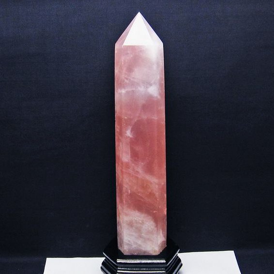 2.4Kg ローズクォーツ 六角柱[T332-5364]