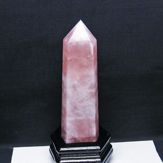 ローズクォーツ 六角柱[T332-5648]