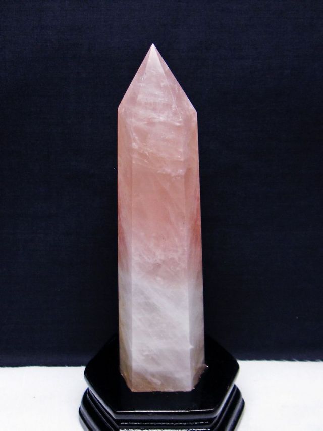 ローズクォーツ 六角柱[T332-5689]