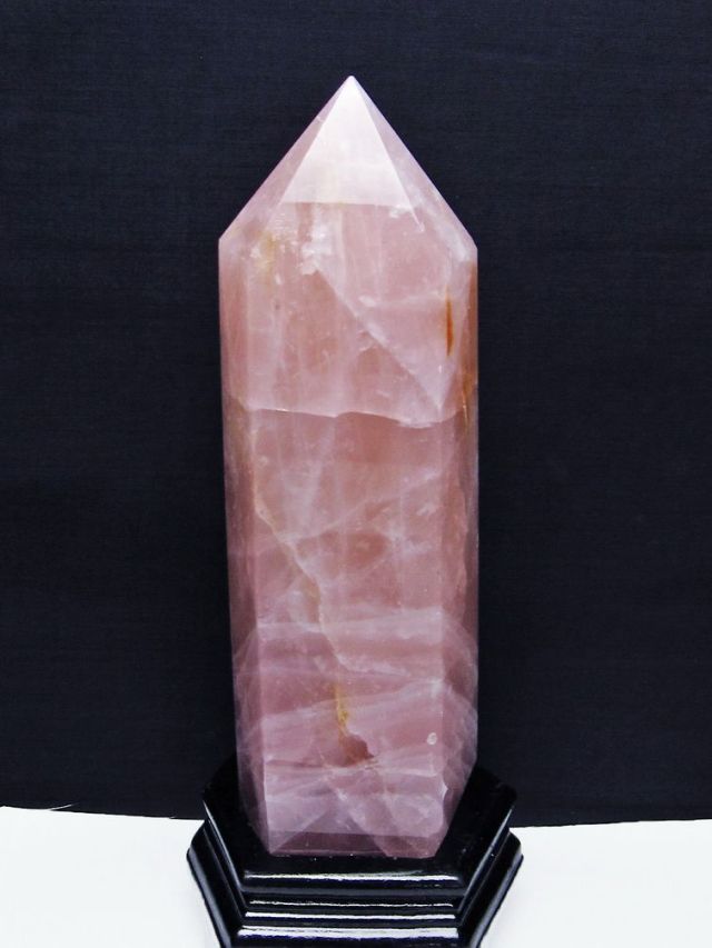 2.5Kg ローズクォーツ 六角柱[T332-5958]