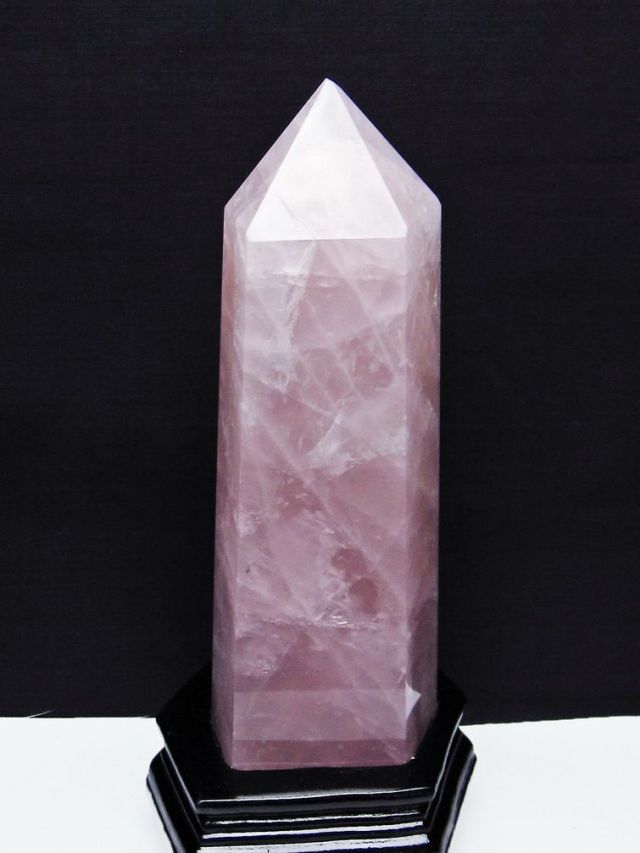 2Kg ローズクォーツ 六角柱[T332-5968]