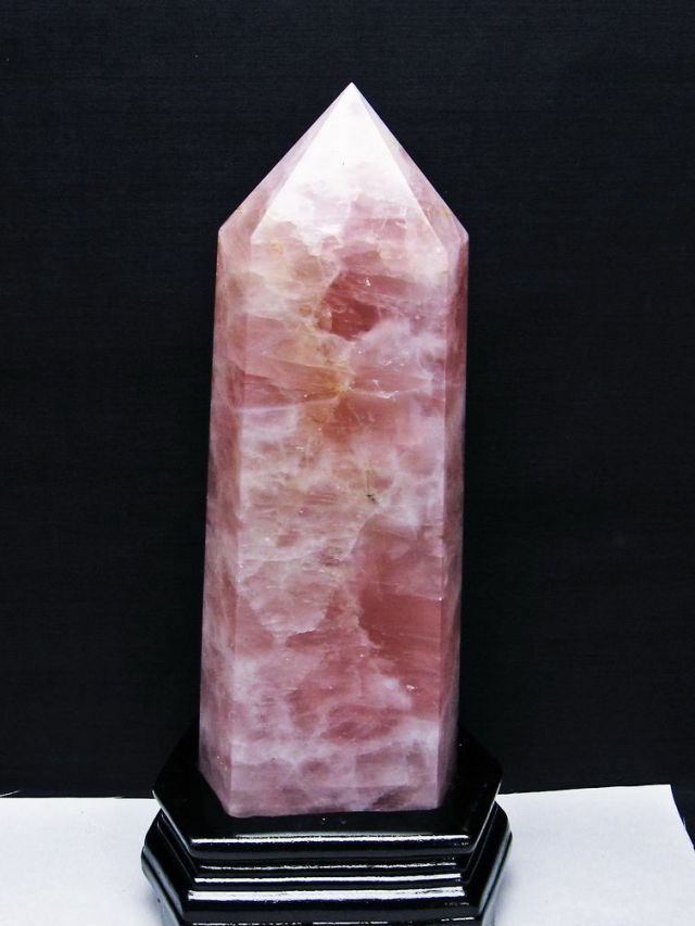 2.2Kg ローズクォーツ 六角柱 [t332-6065]