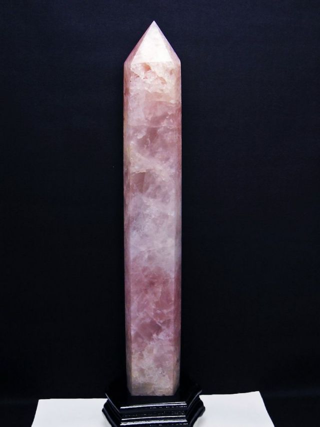 2.9Kg ローズクォーツ 六角柱 [t332-6217]