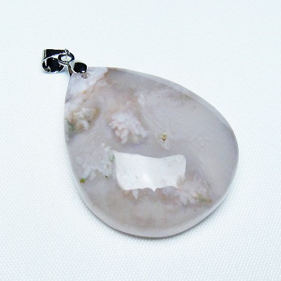 桜メノウ チェリーブロッサムアゲート ペンダント [T335-3173]