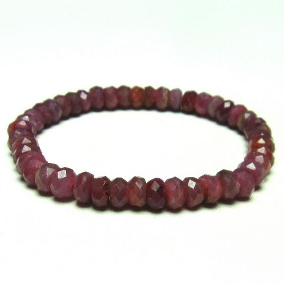 ルビー ブレスレット 7mm [T336-8548]