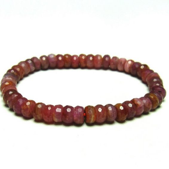 ルビー ブレスレット 7mm [T336-8646]