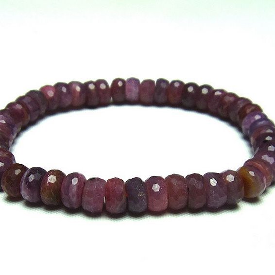 ルビー ブレスレット 7mm [t336-8754]