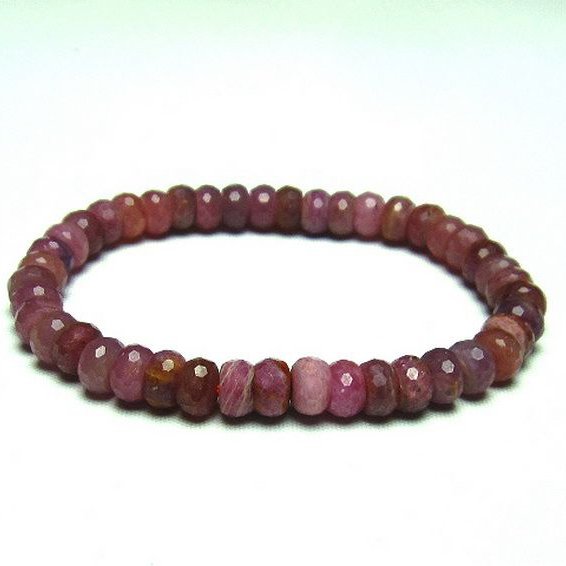 ルビー ブレスレット 7mm [T336-8764]