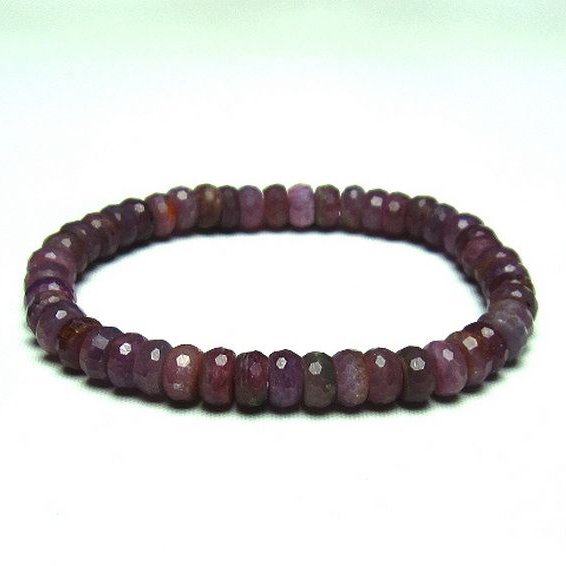 ルビー ブレスレット 7mm [T336-8775]