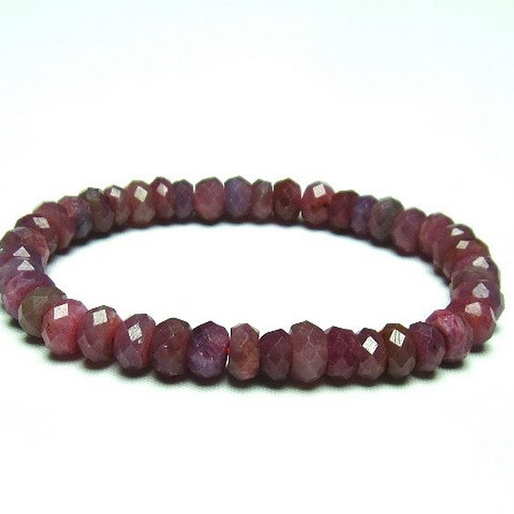 ルビー ブレスレット 7mm [T336-8823]