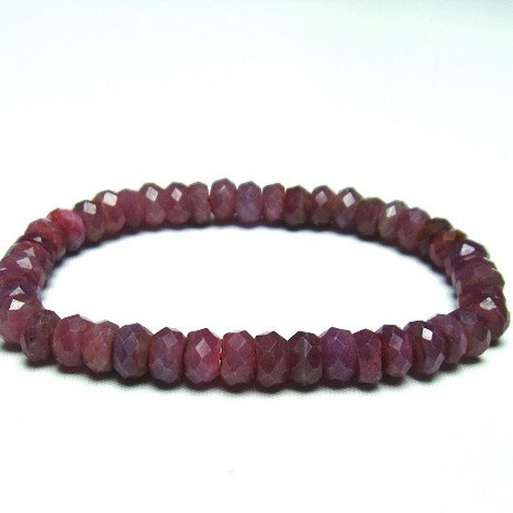 ルビー ブレスレット 7mm [T336-8827]