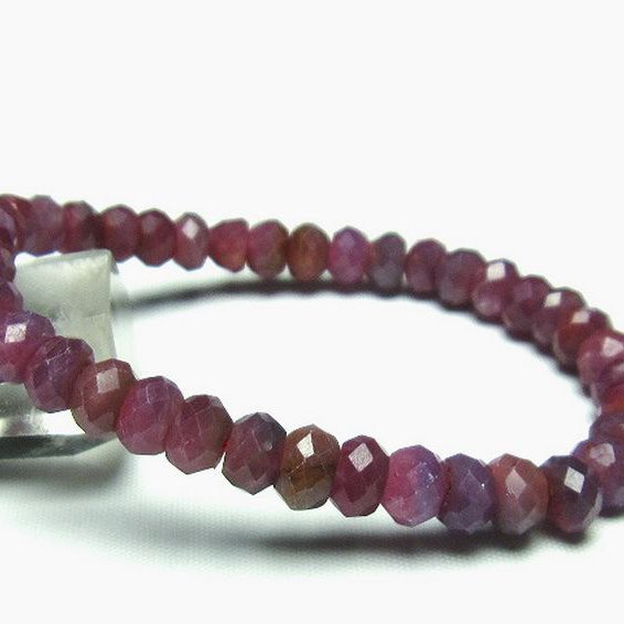 ルビー ブレスレット 7mm [T336-8828]