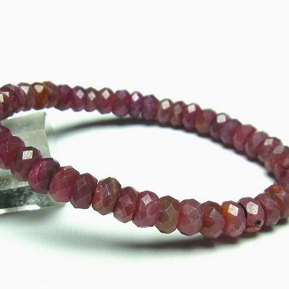 ルビー ブレスレット 7mm [T336-8835]