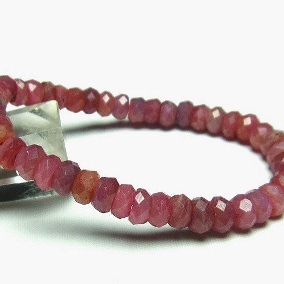 ルビー ブレスレット 7mm [T336-8844]