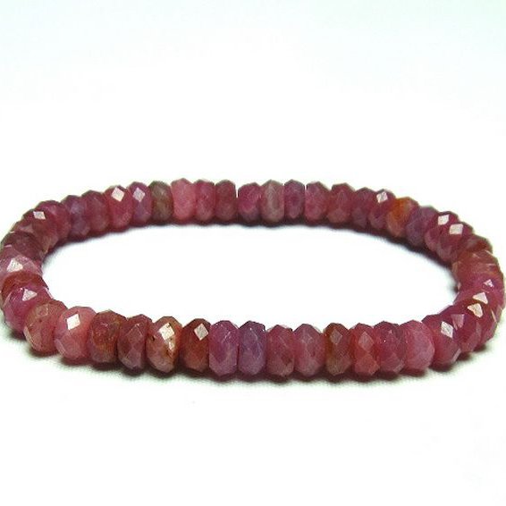 ルビー ブレスレット 7mm [T336-8857]