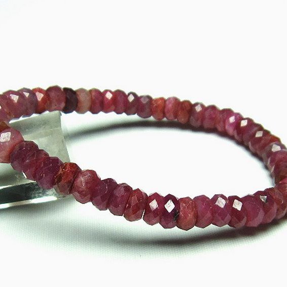 ルビー ブレスレット 7mm [T336-8864]