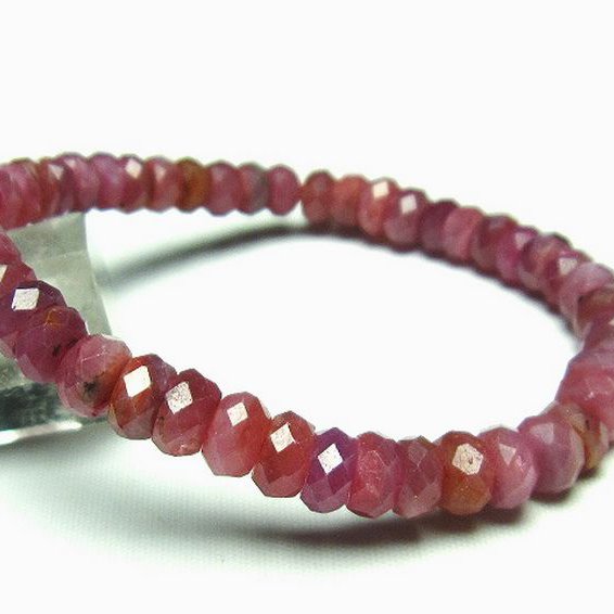 ルビー ブレスレット 7mm [t336-8865]
