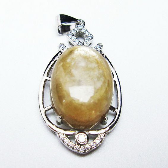 イエローマイカ　白雲母  ペンダント [T337-532]