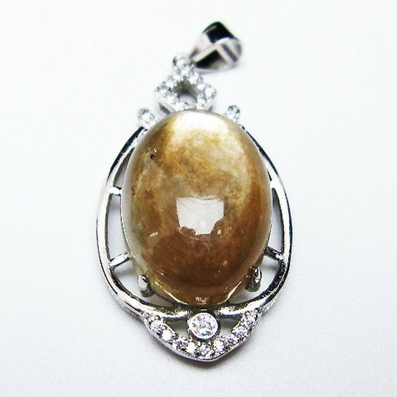 イエローマイカ　白雲母  ペンダント [T337-542]