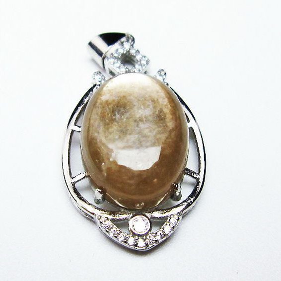 イエローマイカ　白雲母  ペンダント [T337-547]