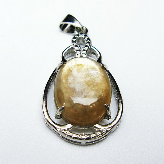 イエローマイカ　白雲母  ペンダント [T337-570]